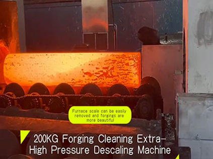 Sito di utilizzo della macchina disincrostante per forgiatura ad altissima pressione da 200 kg